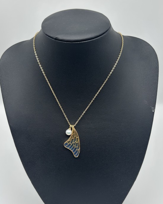 Gold Half Butterfly Necklace Gold Half Butterfly Necklace