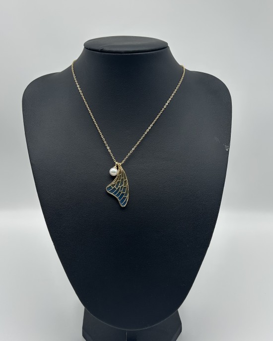 Gold Half Butterfly Necklace Gold Half Butterfly Necklace