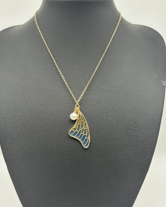 Gold Half Butterfly Necklace Gold Half Butterfly Necklace