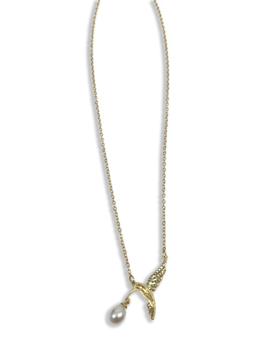 Golden Bird Pearl Necklace Golden Bird Pearl Necklace