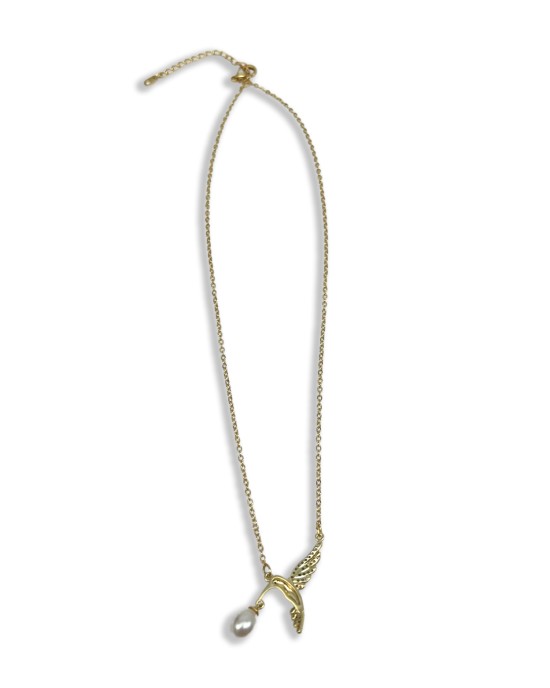 Golden Bird Pearl Necklace Golden Bird Pearl Necklace