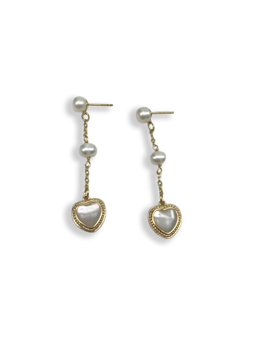 Gold Pearl Earrings Gold Pearl Earrings