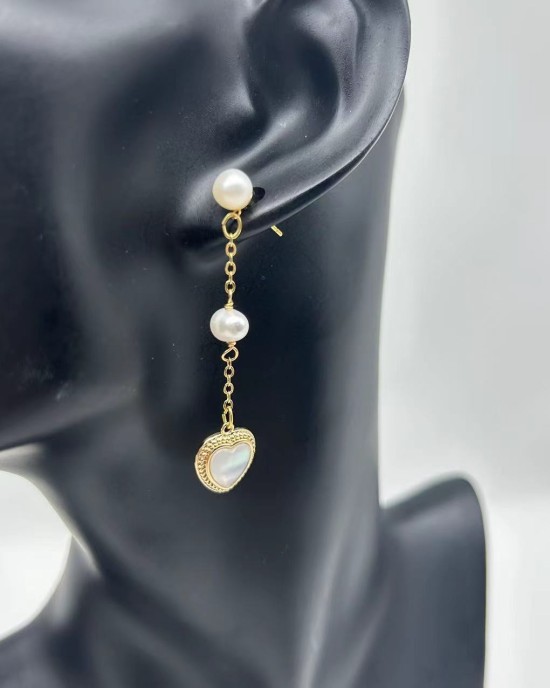 Gold Pearl Earrings Gold Pearl Earrings