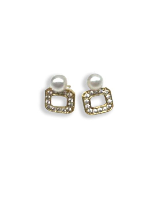 Square Pearl Earrings Square Pearl Earrings