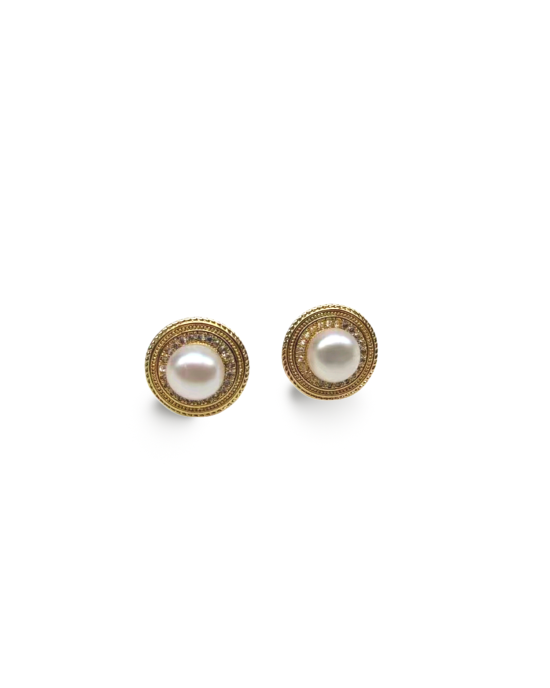 Round Pearl Earrings Round Pearl Earrings
