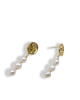 Three Pearl Earrings Three Pearl Earrings