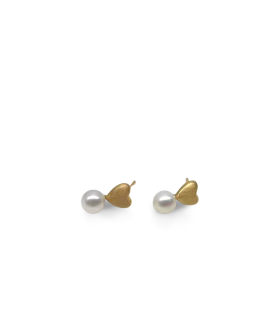 Heart-Shaped Pearl Earrings Heart-Shaped Pearl Earrings