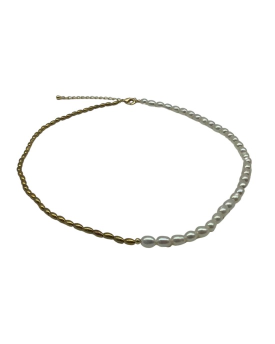 Millet Beads Chocker Half Gold Water Drop Natural Beads Millet Beads Chocker Half Gold Water Drop Natural Beads