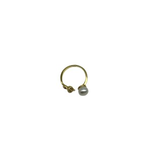 Open Fox Pearl Ring