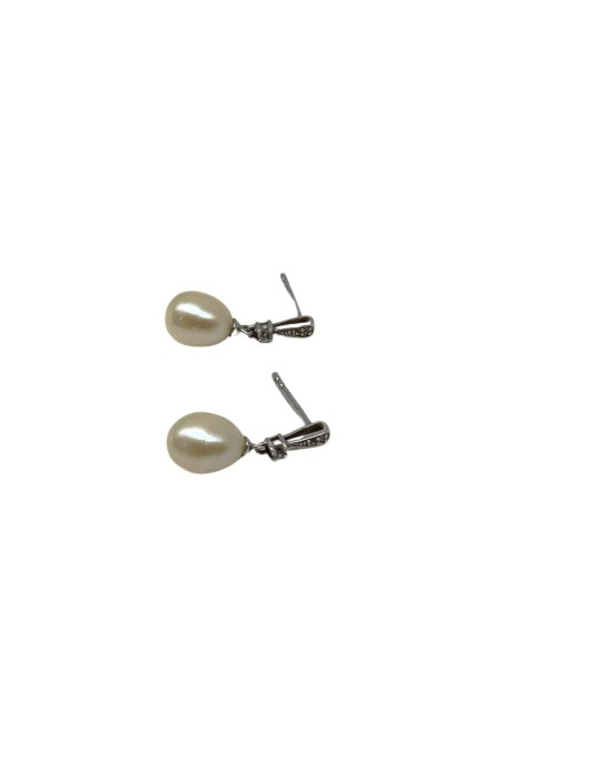 Silver Pearl Earrings
